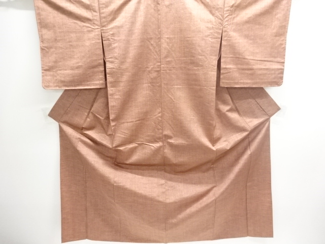 JAPANESE KIMONO / UNUSED HITOE TSUMUGI / WOVEN RAIN DOTS